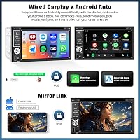 CAMECHO 2 DIN autórádió CD DVD MP5 6.2 hüvelykes érintőképernyő CarPlay Android Bluetooth Mirror Link kormányvezérléssel tolatókamera FM rád 2