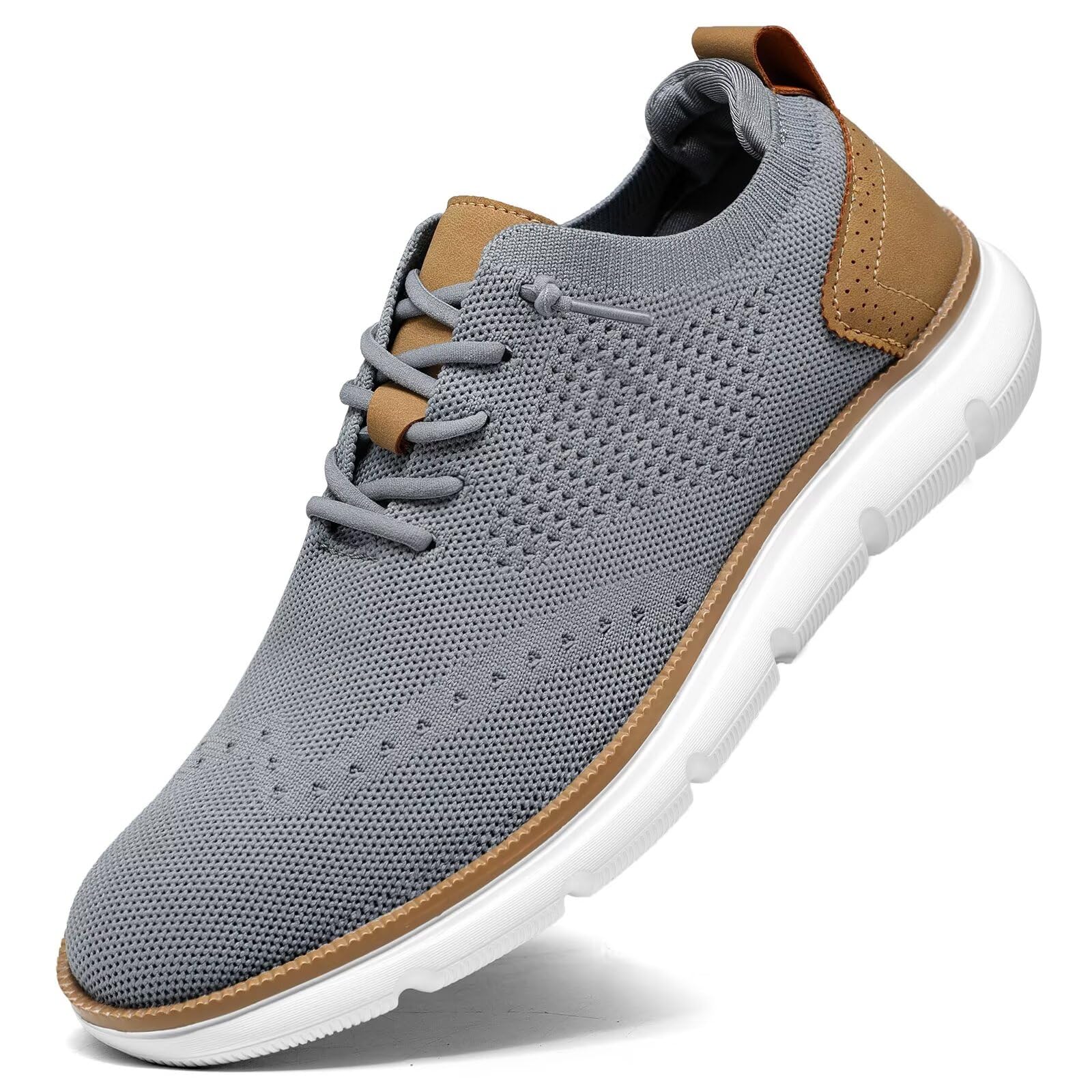 Mens Mesh Sneakers Oxfords Lace-Up Lightweight Casual Walking Shoes Dress Shoes Fashion Sneakers Walking Shoes