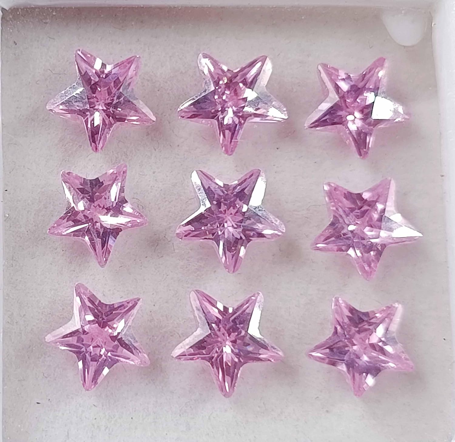 Globlgems Pink Sapphire Nathural 24.20 Carat Gemstone faceted Star Cut Gemstone