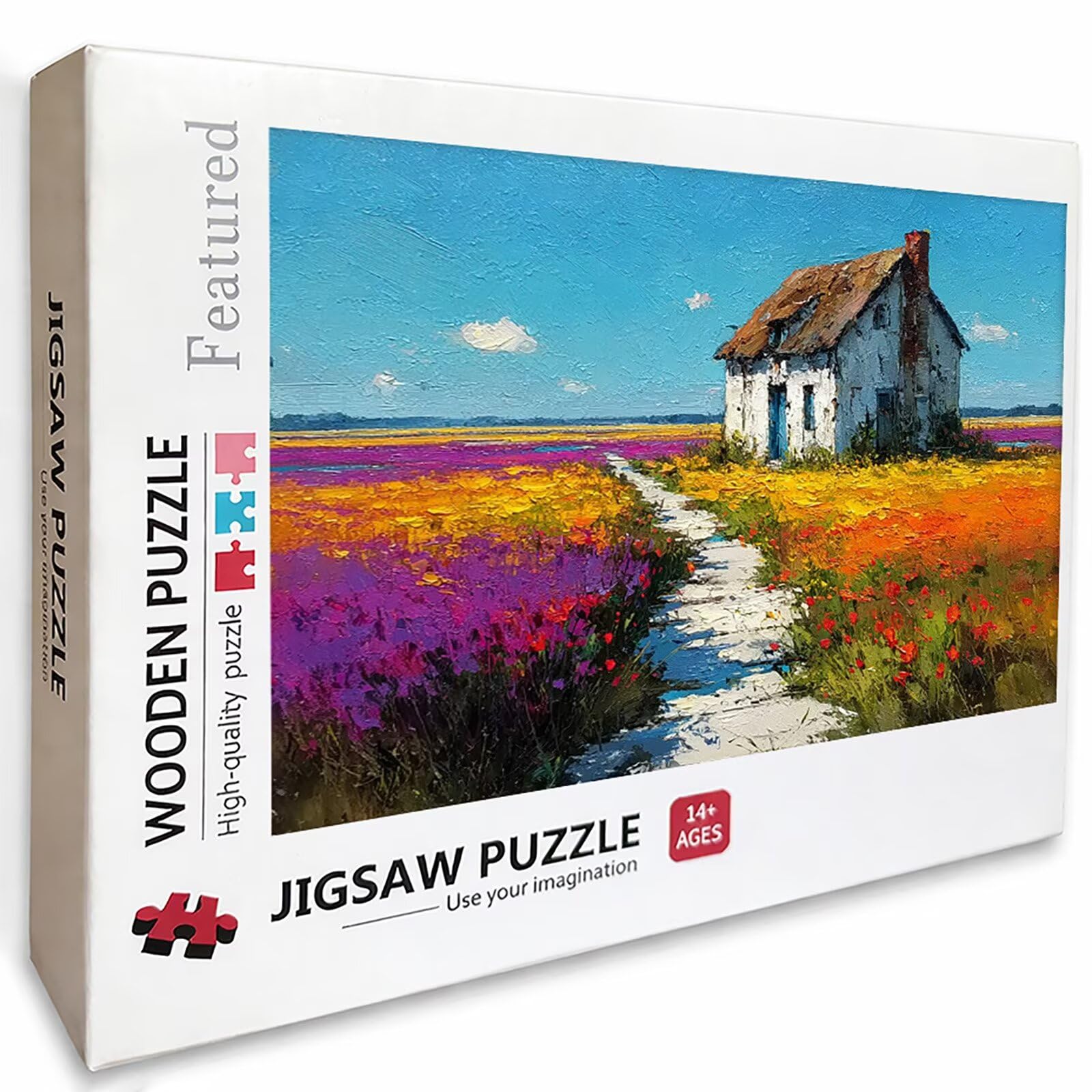 Cottagea Puzzle de 2000 Piezas para Adultos, Puzzle Madera con Caja 99x70cm, Rompecabezas Adultos de Alta Dificultad, DIY Juego de Rompecabezas, Pasatiempo Creativo, Decoración Verano, (Azul) 2-1971