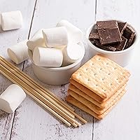 Vista 3 de Zulay Kitchen Authentic Bamboo Marshmallow Smores Sticks - 40 Extra Long 30" Roasting Skewers - 5mm Heavy-Duty Bamboo - Ideal for Grilling & Camping
