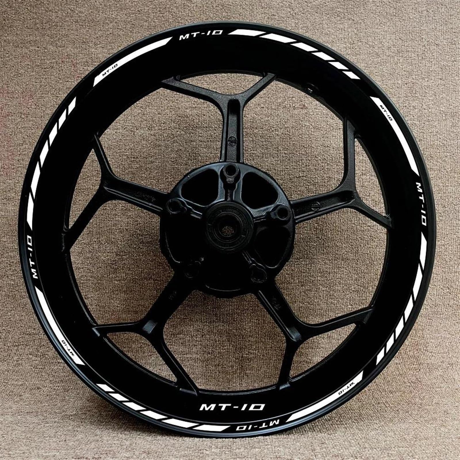 Stickers Motorcycle Wheel Stickers Night Reflective Decorative Rim for MT-10 MT10(Style 4)