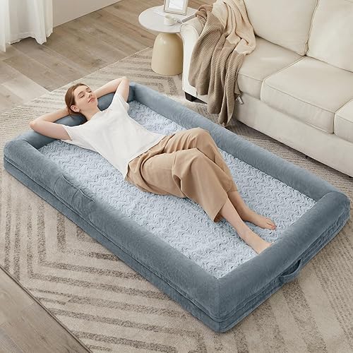 Miniatura 7 de WNPETHOME Cama humana para perros adultos, sofá lavable para perros con funda impermeable extraíble, sofá cama grande ortopédica para mascotas con