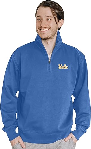 Miniatura 66 de Blue 84 Sudadera con cremallera de un cuarto para hombre de la NCAA Gris