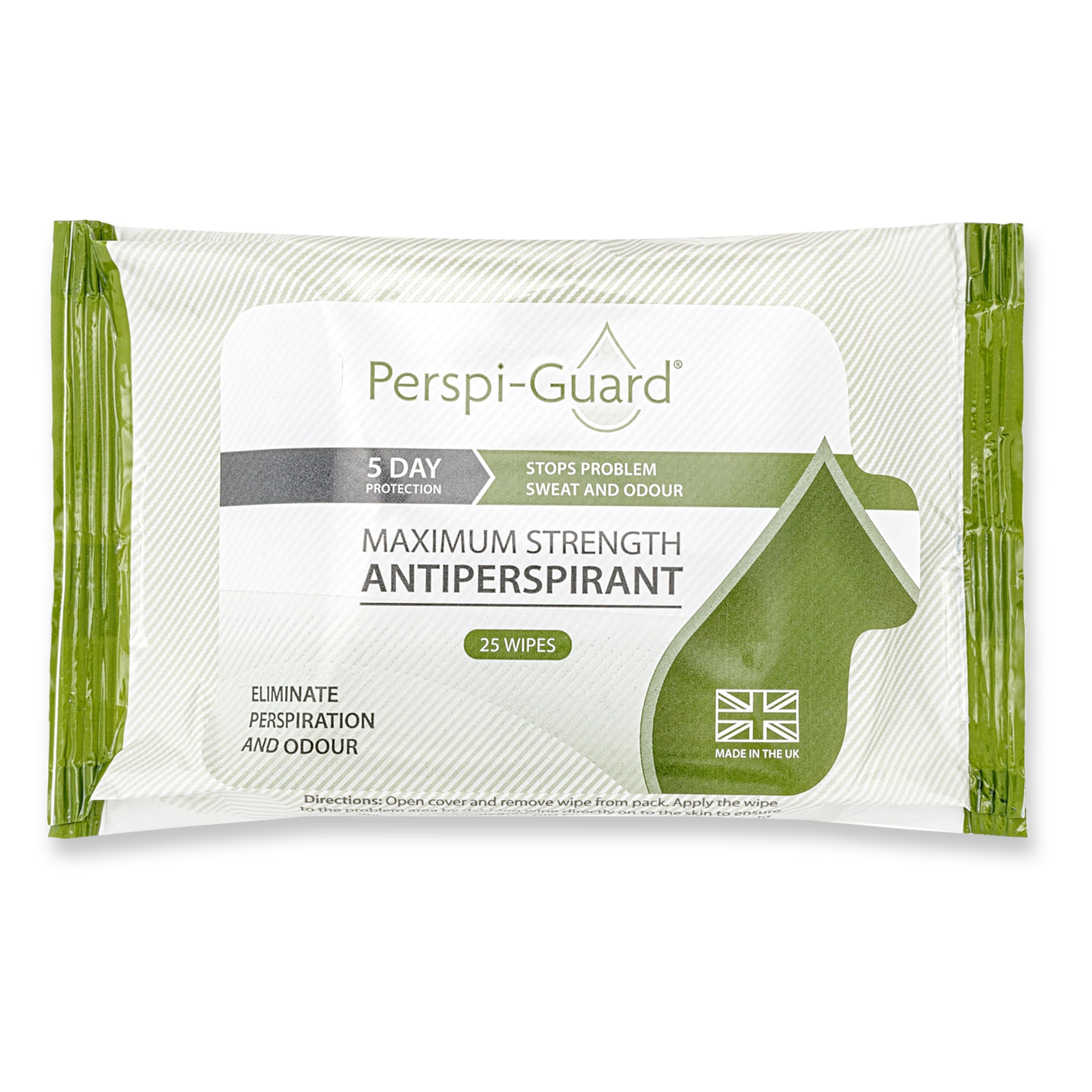 Perspi-Guard Maximum Strength Antiperspirant Wipes 25-Pack Antiperspirant Wipes for Women and Men - Effective Protection Against Excessive Sweating and Odour