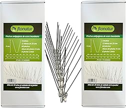 Stainless Steel Pigeon Spikes, 3 Metres, Effective Solution to Repel and Scare All Types of Birds, Complies with the Animal Protection Act 2024, Easy Installation (4 Units)
