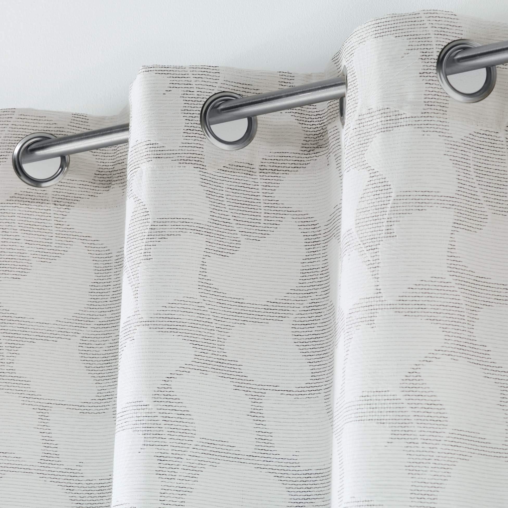 Douceur d'Intérieur Tenda con occhielli, 140 x 260 cm, in tessuto jacquard valeriana