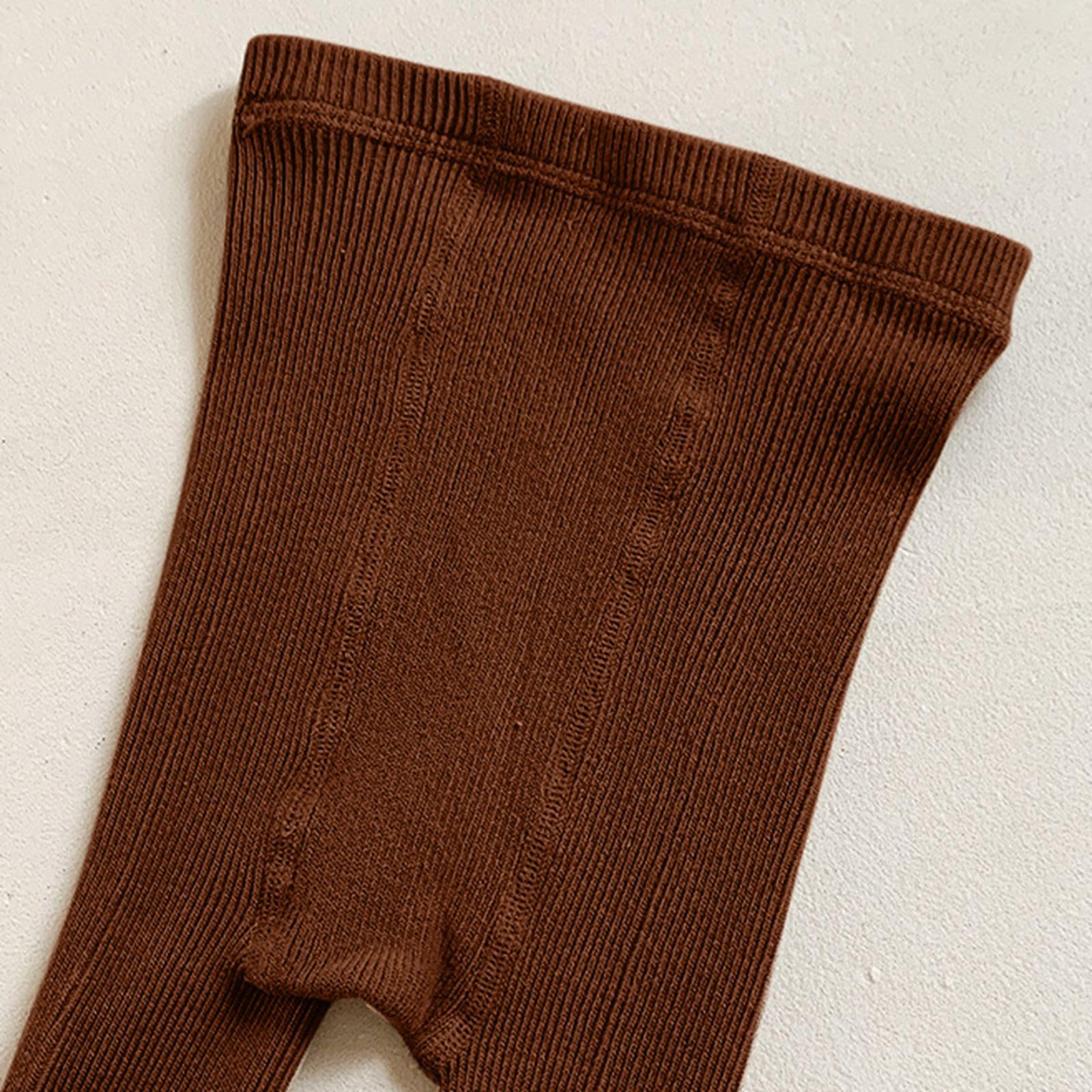 Collant da bambina in cotone con design a treccia come comodi leggings per la scuola per bambini (12-24 mesi)