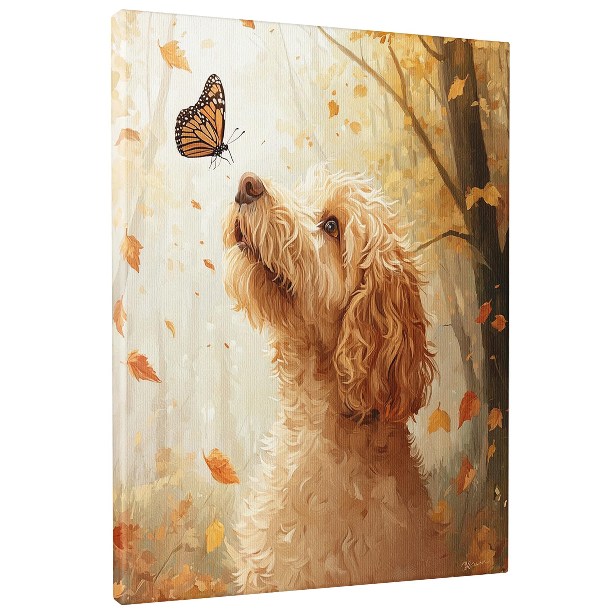 Lienzo decorativo de bosque otoñal para llenar de alegría y calidez tu hogar 7