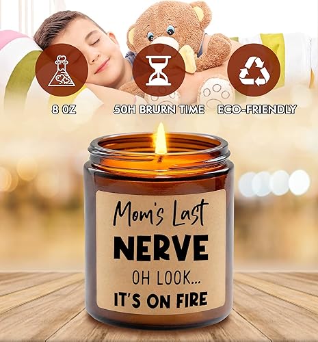 Miniatura 2 de Regalos para mamá de velas de hija e hijo - Velas de mamá Last Nerve - Velas de Oh Look - Vela Its On Fire - Velas perfumadas de lavanda - Velas de