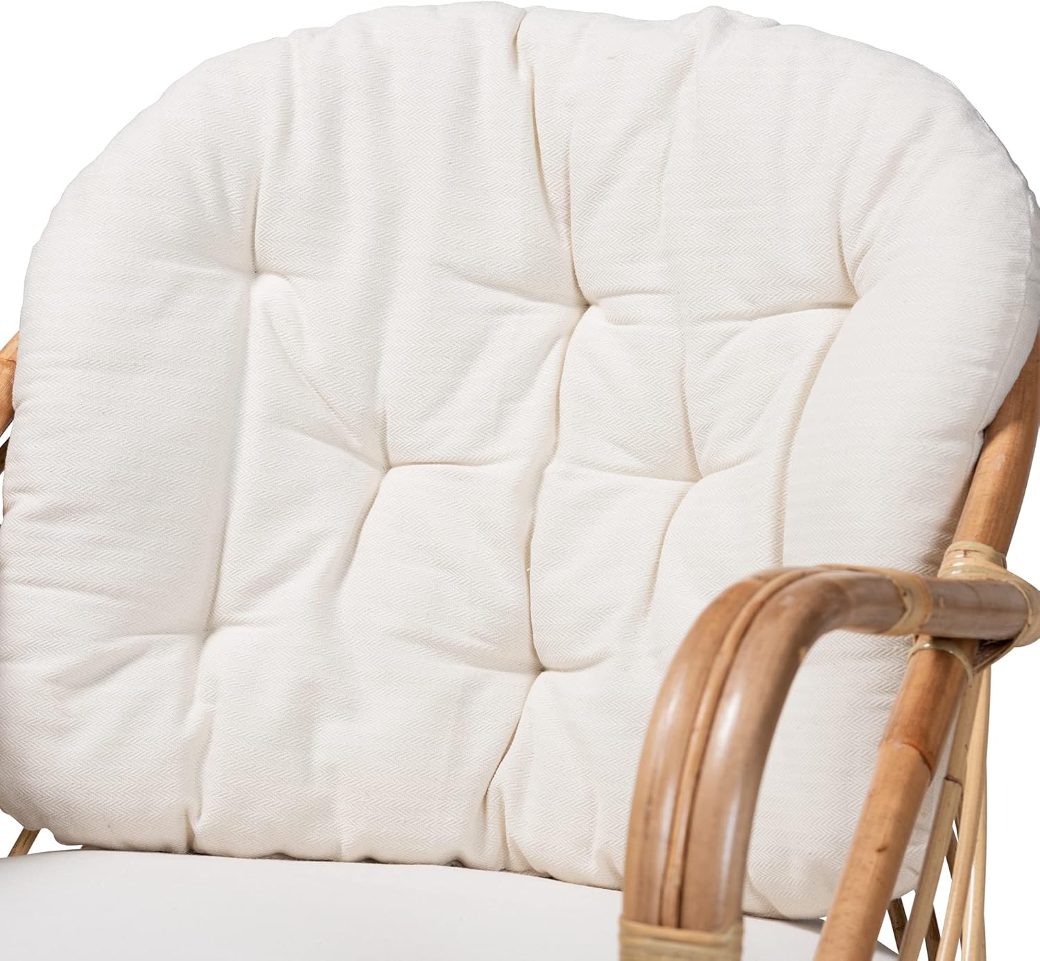 bali & pari Aliane Modern Bohemian Natural Rattan Armchair