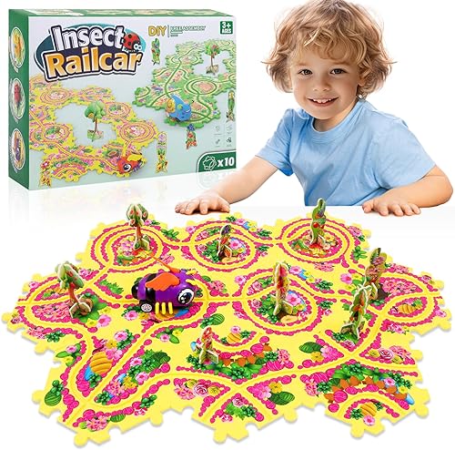 Miniatura 38 de VESPRO Juego de pistas de coche para niños, 100 piezas, serie 4, juego de rompecabezas para niños, juguetes educativos para niños y niñas a partir