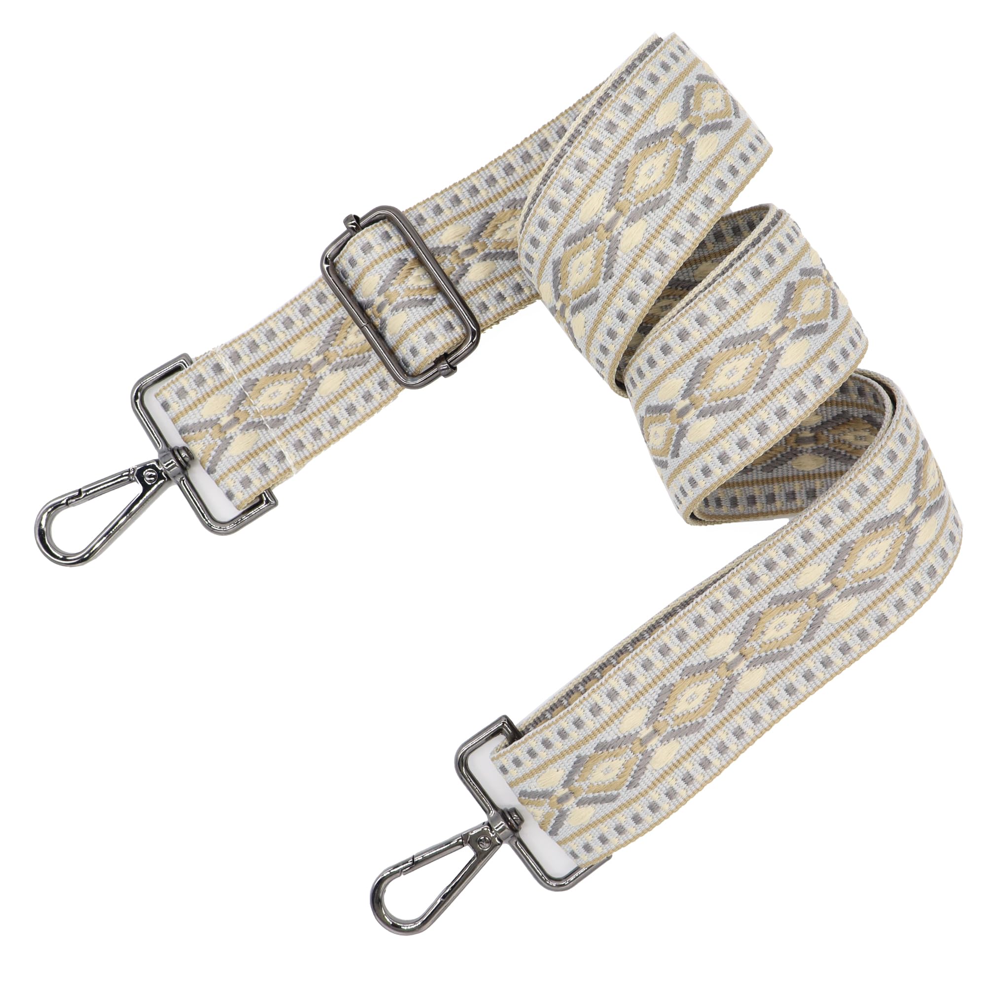 LEMEDE Purse Strap Adjustable Replacement Crossbody Bag Straps Retro Jacquard Embroidery Shoulder Straps for Shoulder Bag
