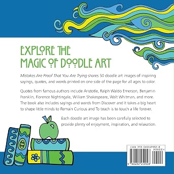 Mistakes Are Proof That You Are Trying: Coloring Book (Doodle Art Alley Books)