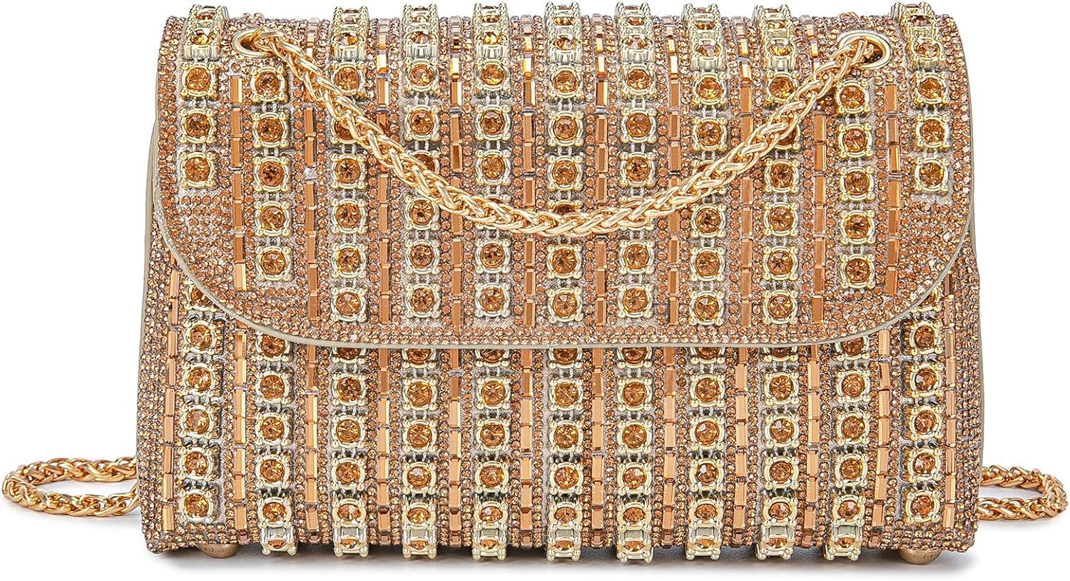 Women's Evening Handbags Rhinestone Purse Crystal Evening Clutch for Women Formal