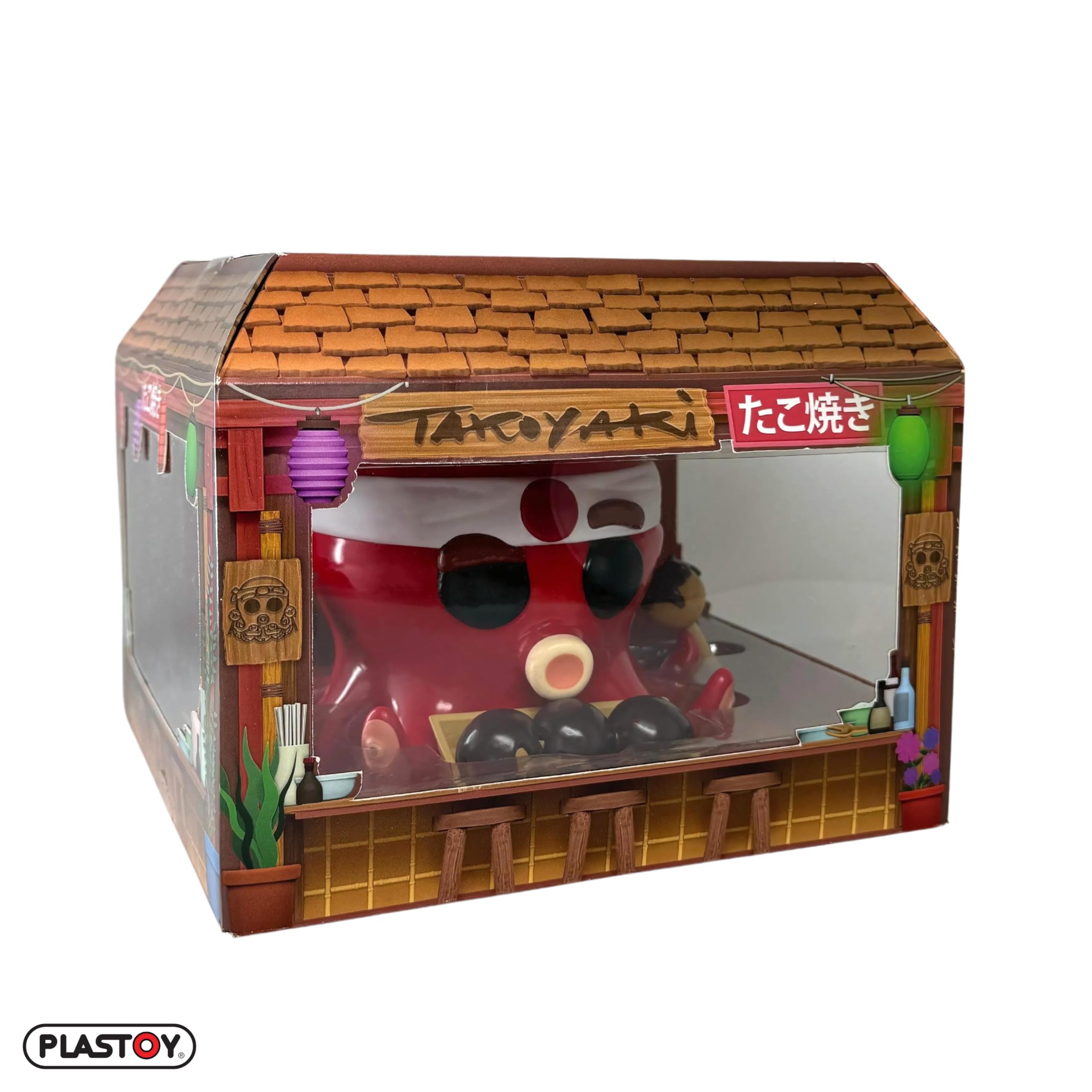 Plastoy Mogu Pets Figurine Octo Takoyaki - Plastique - 13 cm