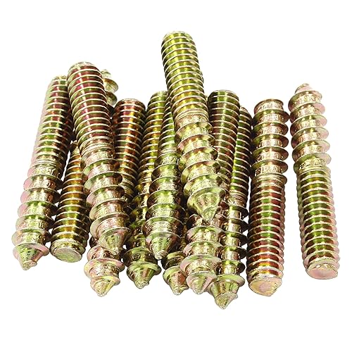 Biaungdo Pernos de Suspensión de 1/4-20 x 1-1/2 Pulgadas, 12 Piezas Pernos de Suspensión de Tornillo Autorroscante de Doble Cabeza, Pernos