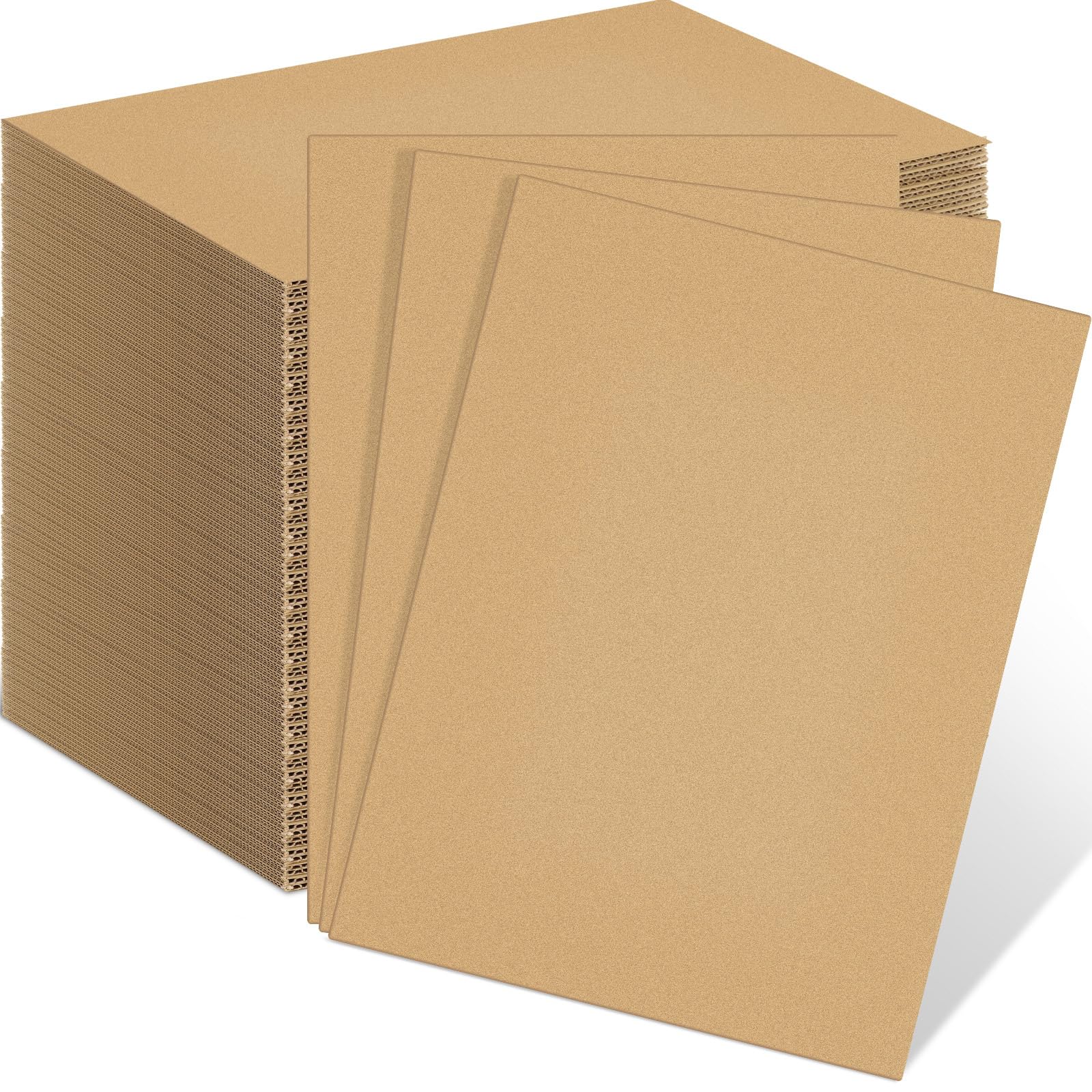 Henoyso 110 Pack 9 x 12 Inch Corrugated Cardboard Sheets Flat Cardboard Sheets Packaging Inserts Flat Square Inserts Squares Separators for Shipping
