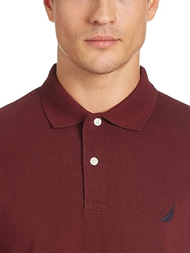 Vista 3 de Nautica - Camiseta de manga corta estilo polo para hombre, de algodón piqué liso