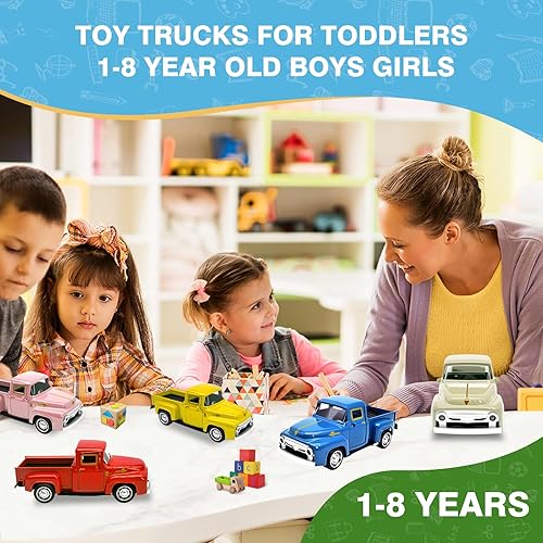 Miniatura 6 de Camión de juguete beige pequeño para niños pequeños de 2, 3, 4, 5, 6, 7, 8 años, juguete de aleación 132 para niños, juguete de aleación 132,