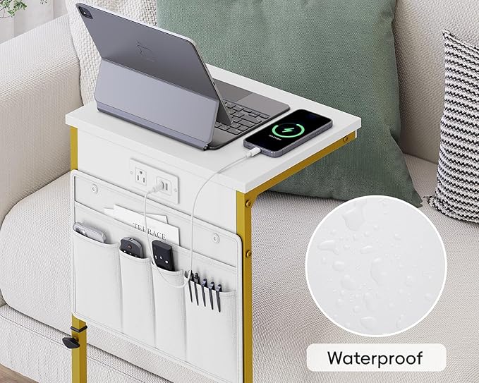 Mesa Lateral Ajustable en Altura con Estación de Carga, Colo miniatura 9