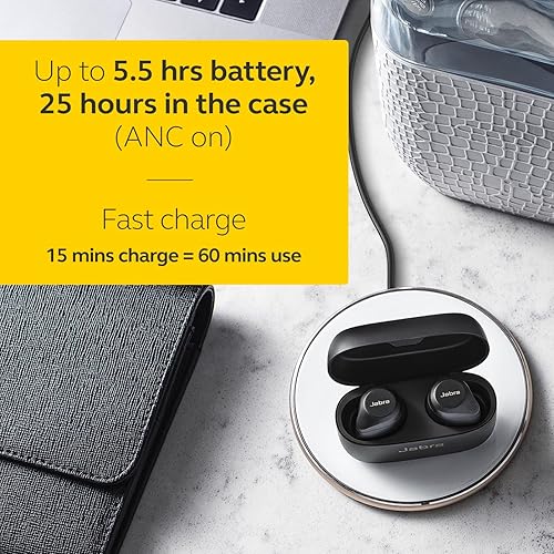 Miniatura 4 de Jabra Elite 85t True Wireless Advanced - Auriculares de cancelación de ruido activos, color negro