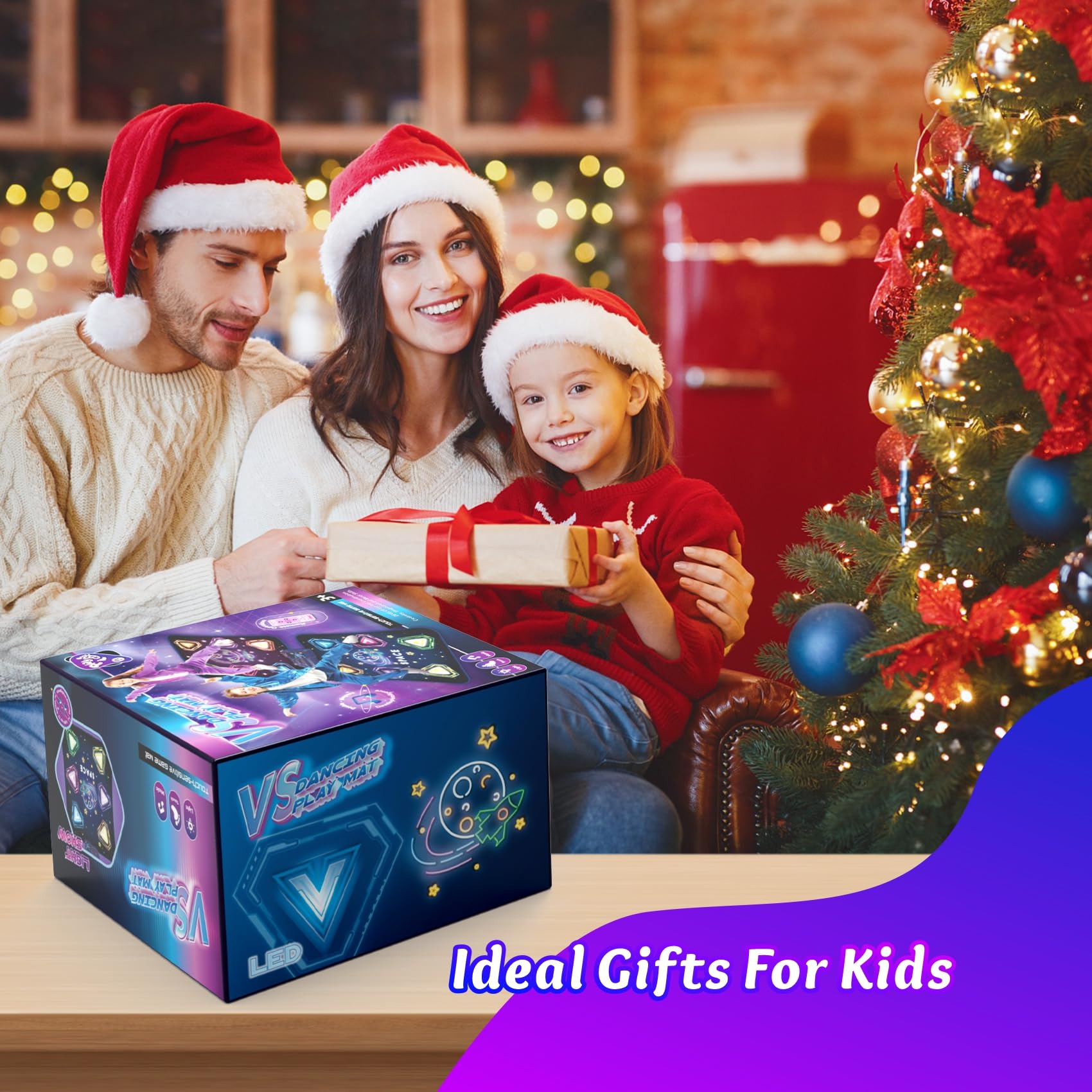 Juguetes de tapete de baile para niñas de 3 a 12 años, tapete de baile para niños con 12 botones iluminados, juguete de baile para 2 jugadores con 5 modos y Bluetooth, regalos de cumpleaños de Navidad 7