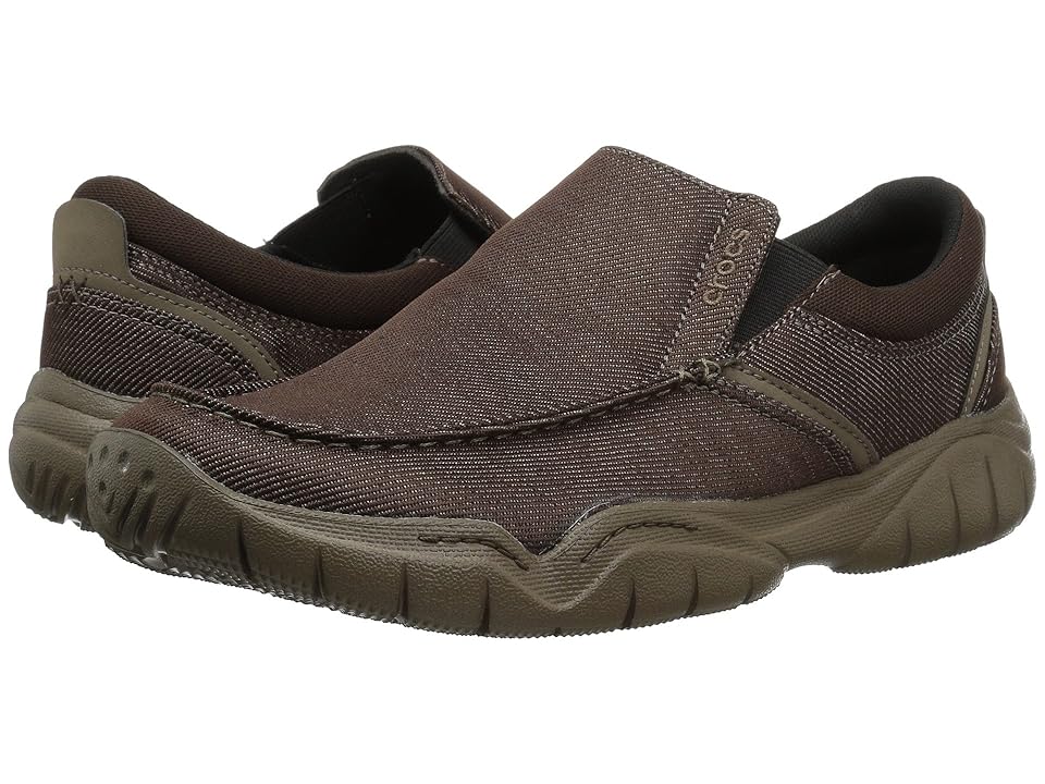 

Crocs Swiftwater Casual Slip-On (Espresso/Walnut) Men's Shoes