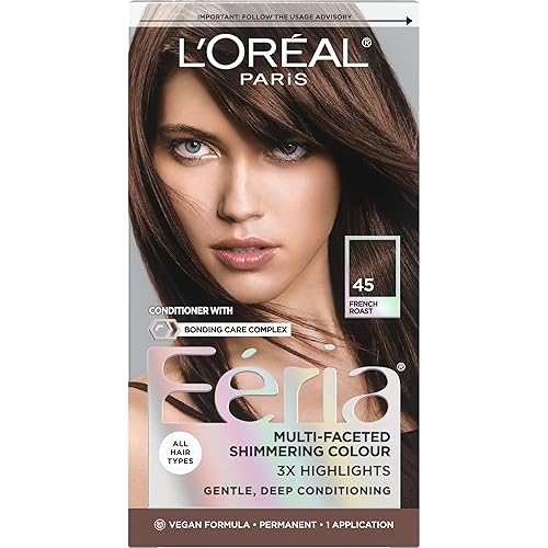 L'Oreal Paris Feria Multi-Faceted Shimmering Permanent Hair Color, 45 French