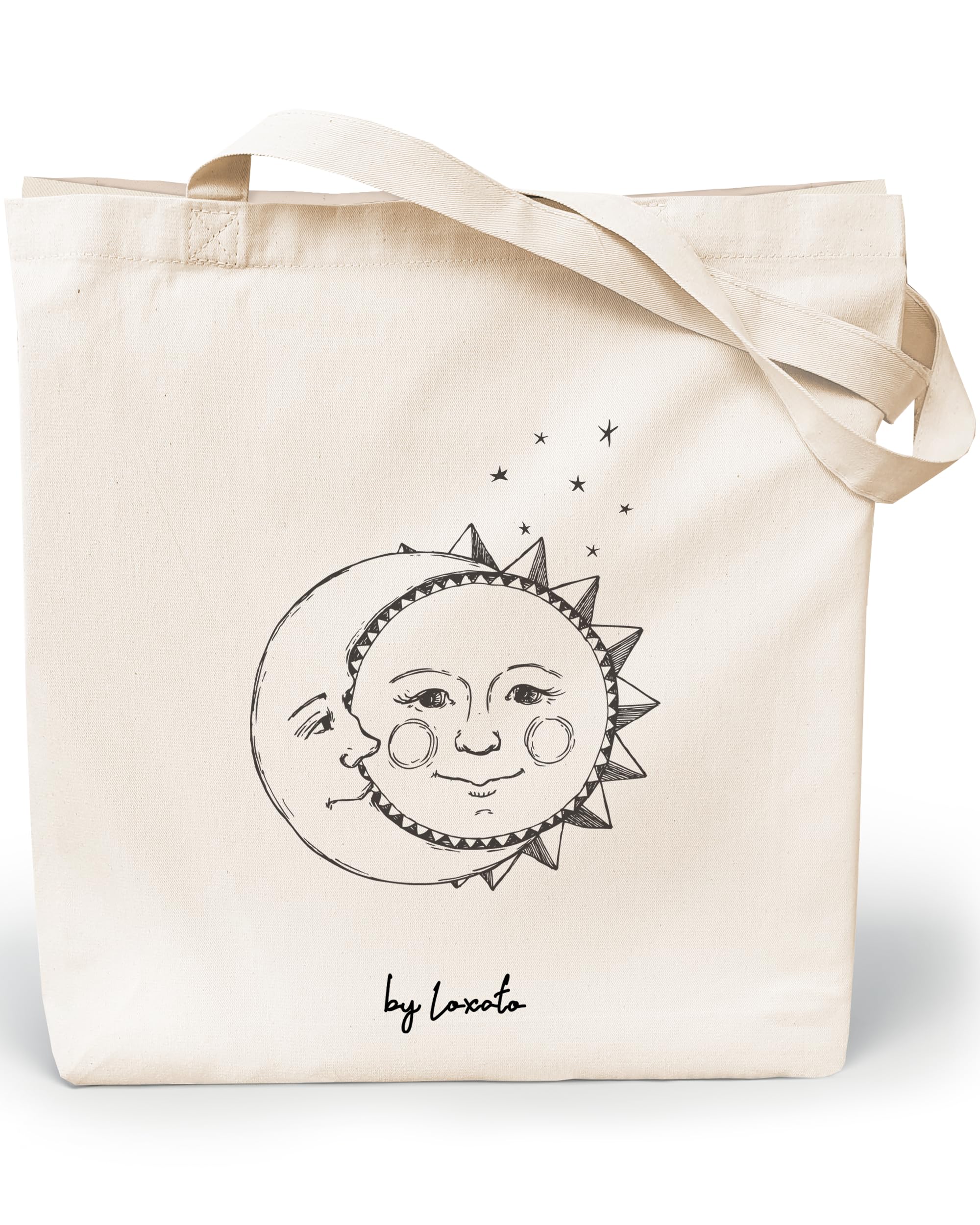 Bolsa Tela Tote Bag - Bolsos Bandolera Mujer - Bolsas de Algodón Natural 100% Reutilizables - Extra Ancho 8cm Asas Largas 70cm 220 gr/m2 - Bolsas de Tela Bonitas — view 39