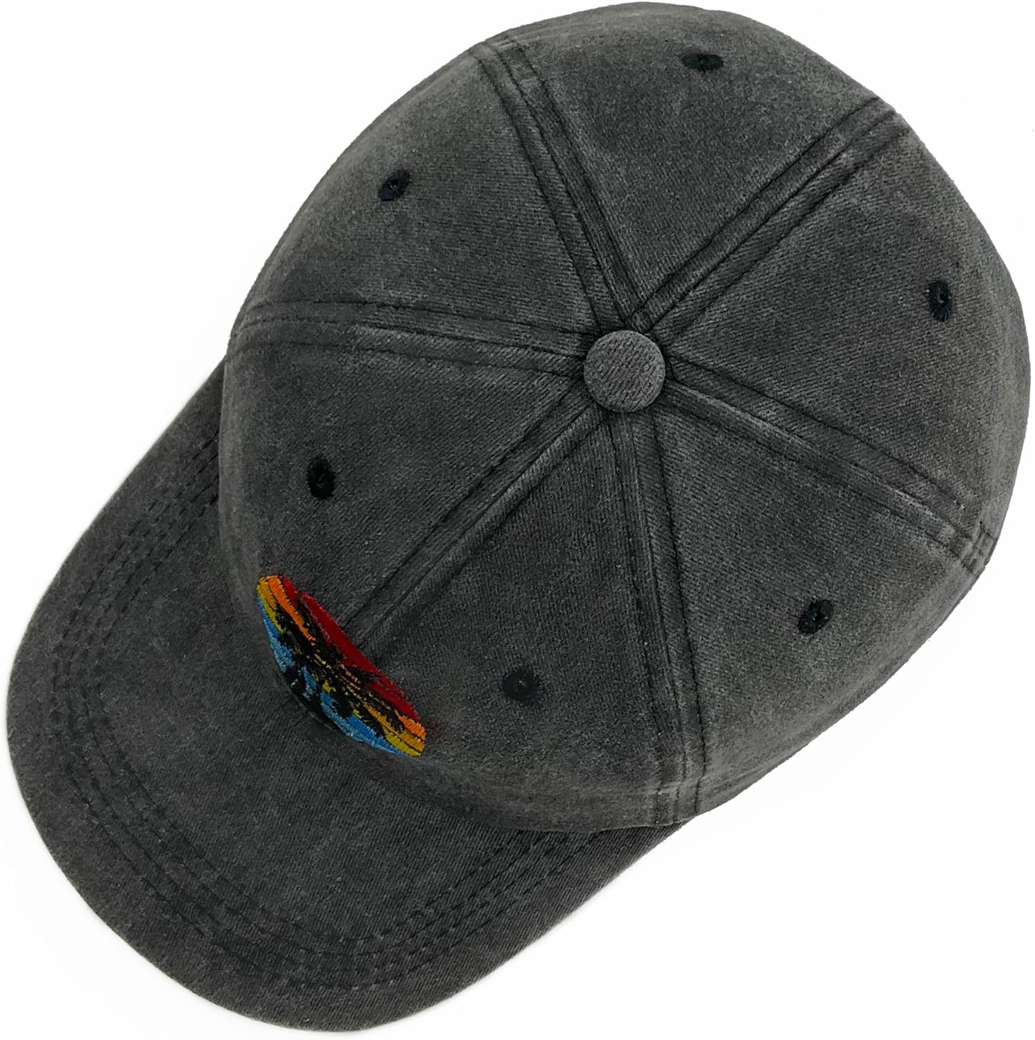 Embroidered Baseball Cap Vintage Washed Cotton Hat for Men Women - Image 3