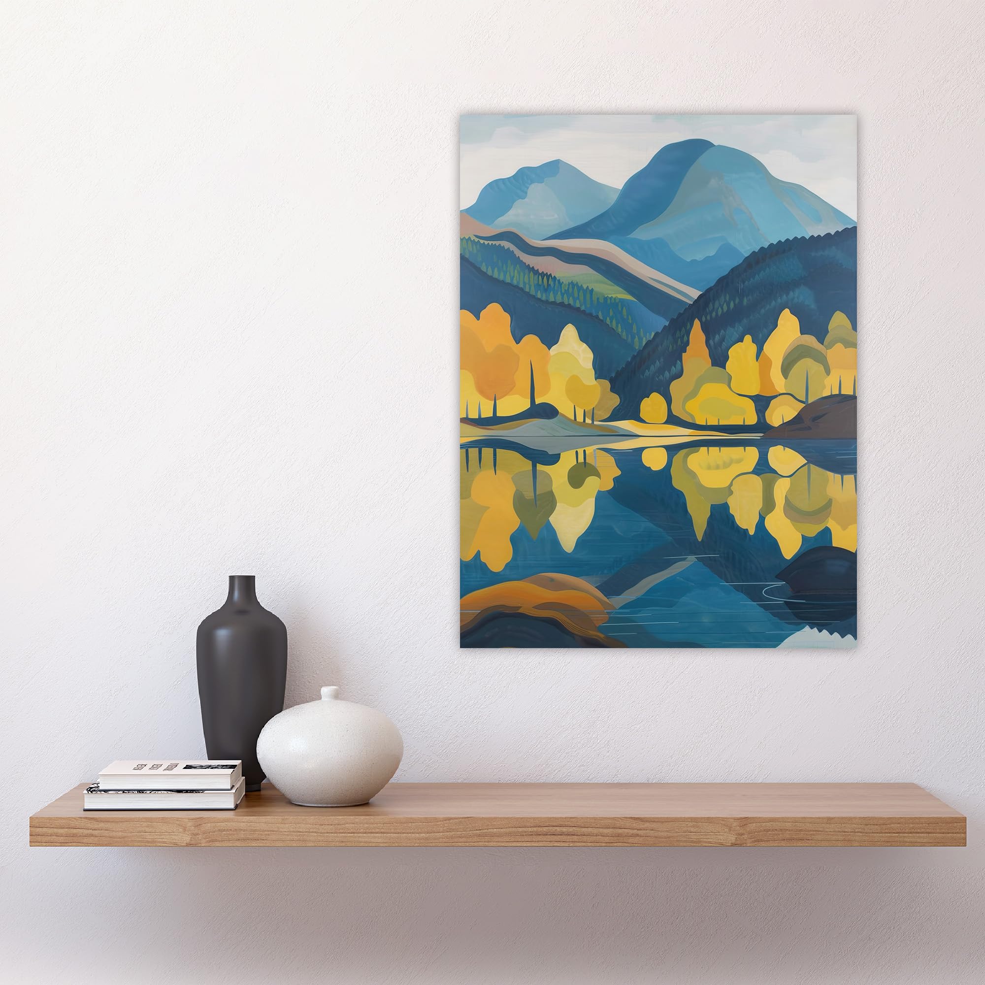 Artery8 Lake District Cumbria Artwork Summer Hills Forest Living Room Large Wall Art Poster Print Thick Paper 18X24 Inch - Image 4