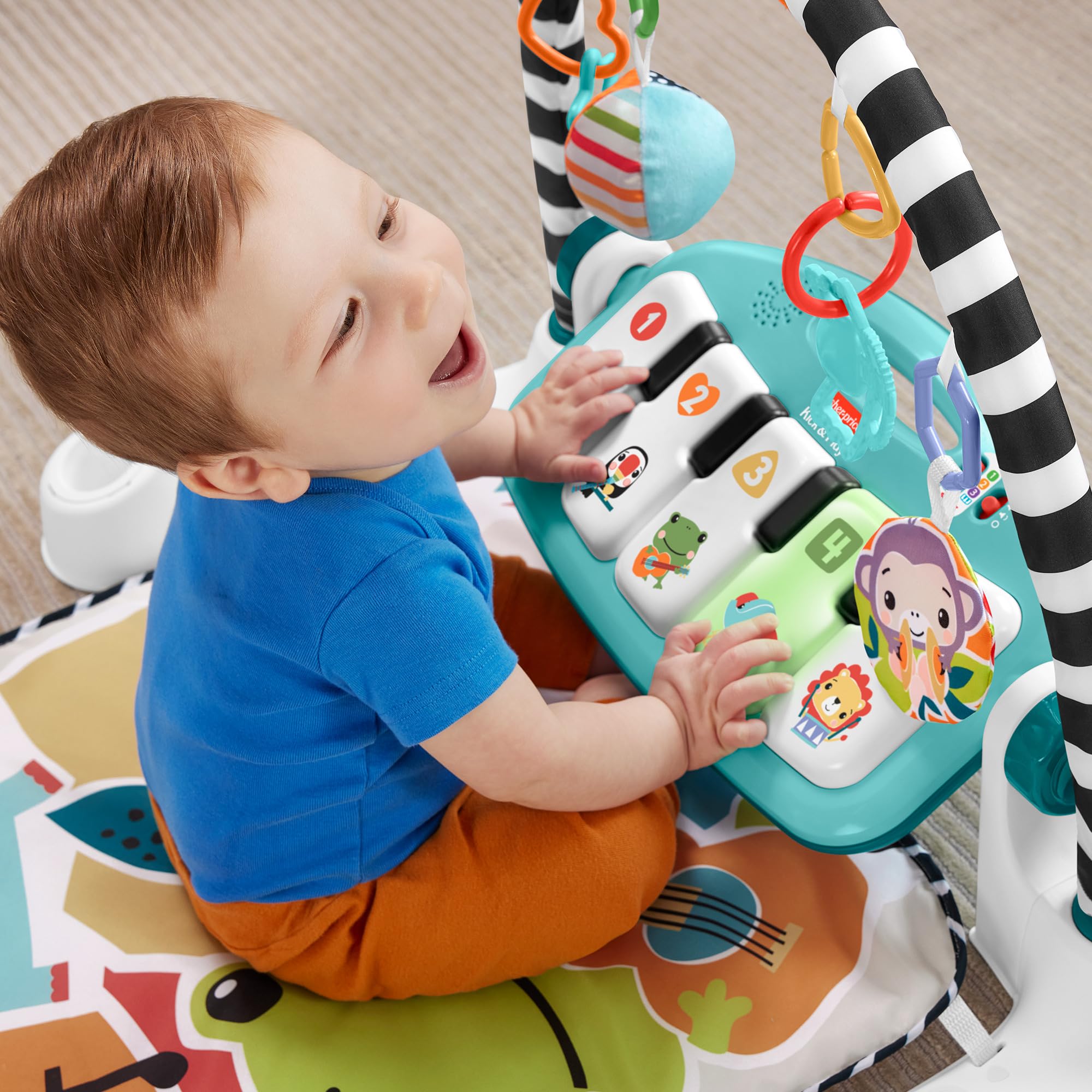 Fisher-Price Palestra per Bambini Calcetti con luci e Suoni Mattel HWY54