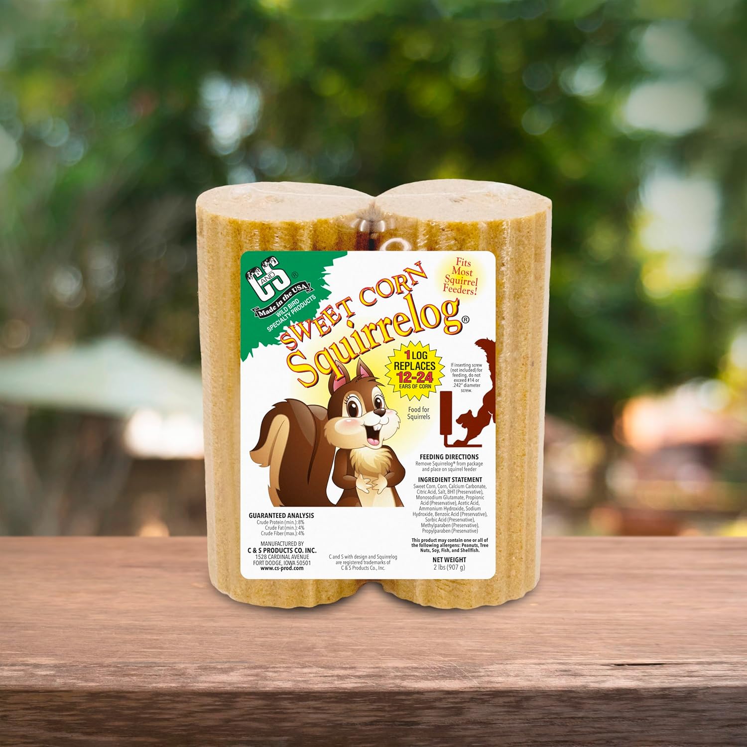 C&S Sweet Corn Squirrelog, 6-Pack Refill