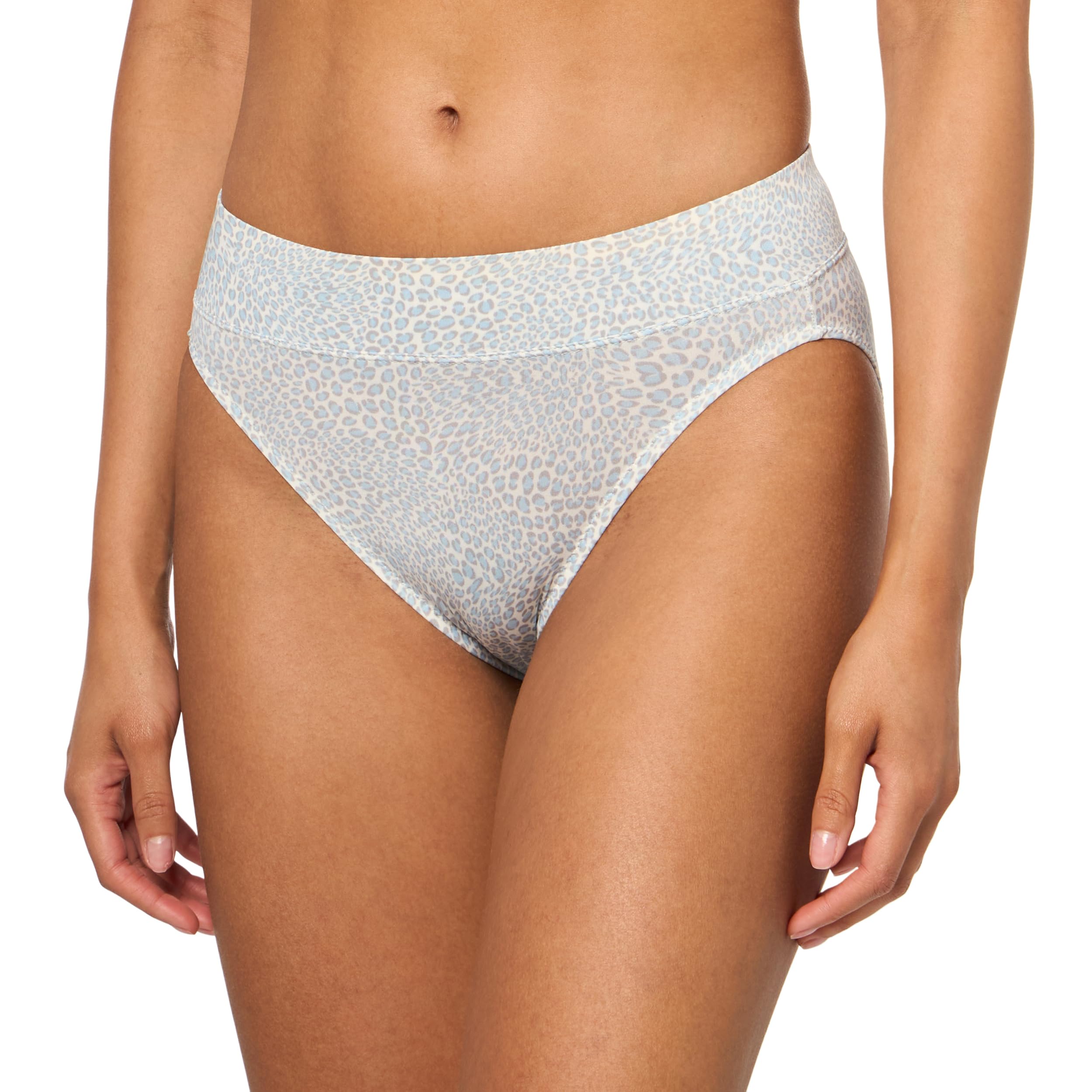 Warner's Womens No Pinching No Problems® Dig-Free Comfort Waist Microfiber Hi-Cut 5138Hipster Panties