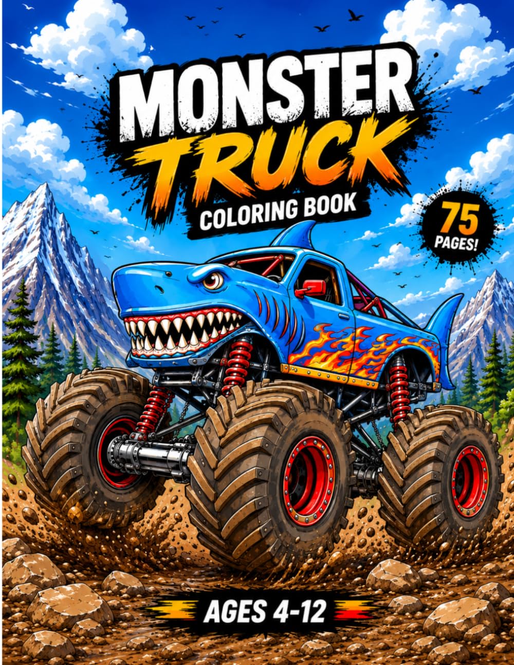 MONSTER TRUCKS Coloring book