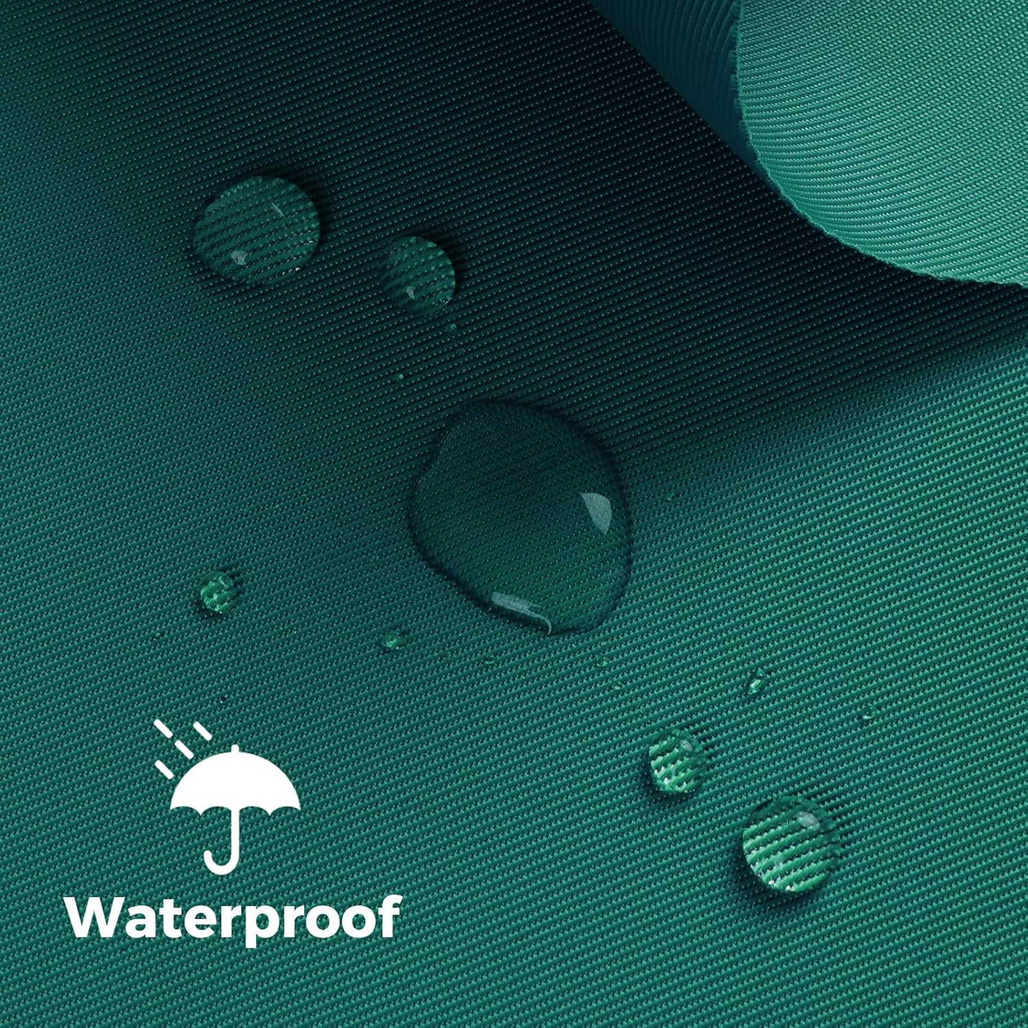 Nylon Fabric, 58" W 420D Waterproof Fabric 5 Yard Ripstop Nylon Material Outdoor Upholstery Twill Sewing Material for Patio Chair, Lining, Cushion, Purse, Tote Bag, Tent, Tarp Cover, DIY Project Teal