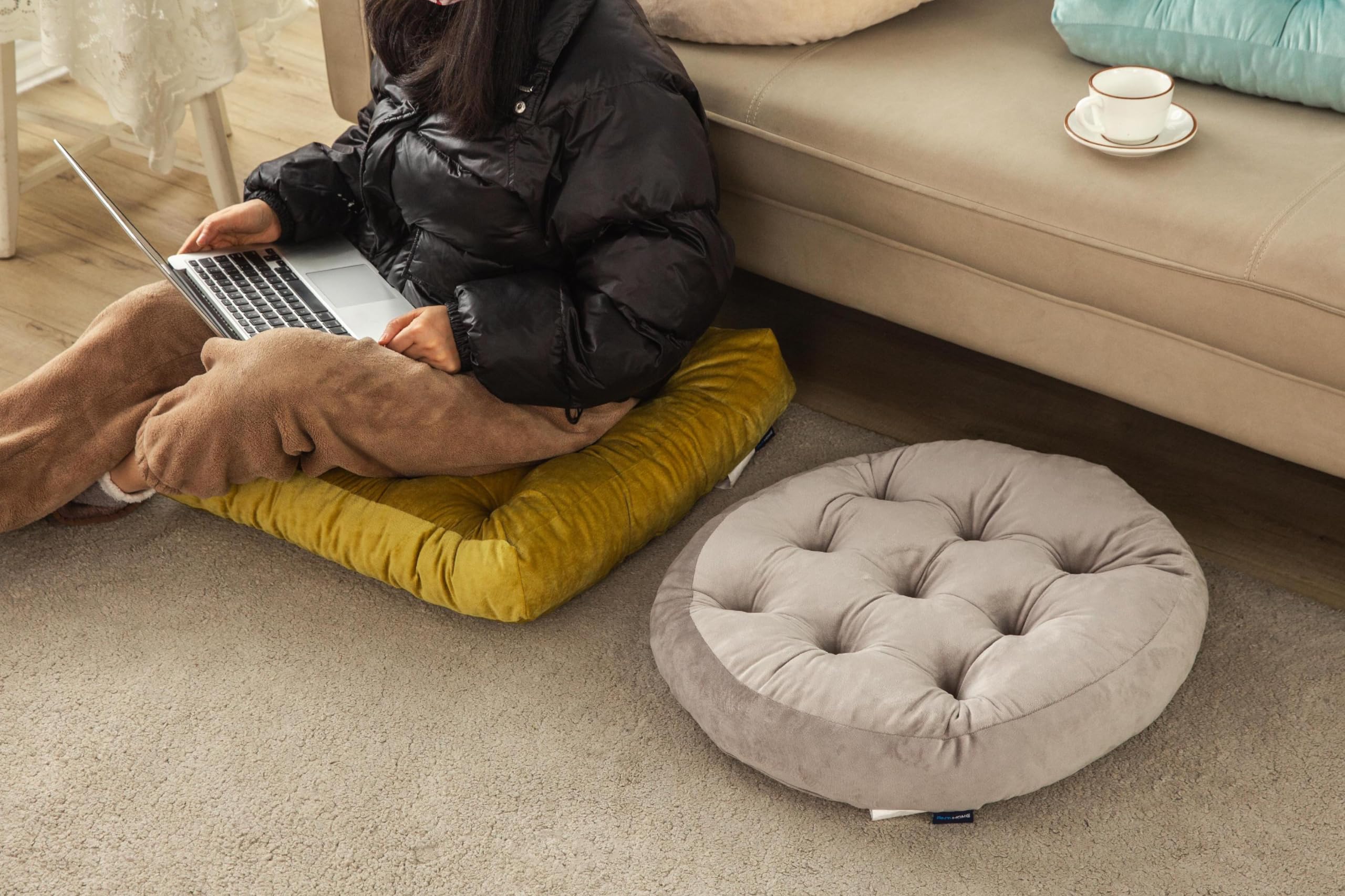 Floor Pillows, Square Large Pillows Floor Cushion, Floor Pillows for