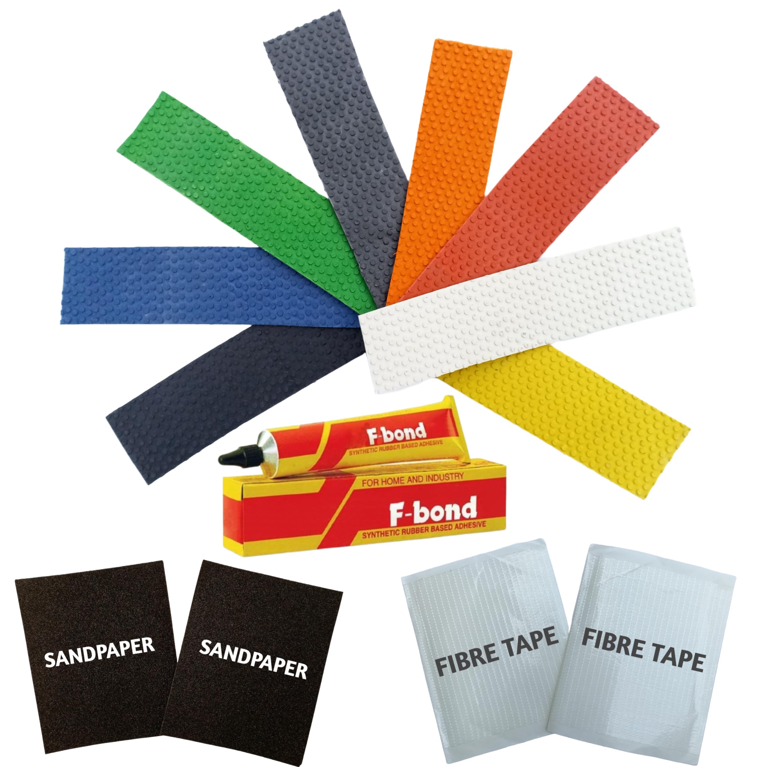 Rai & Gen 8 Multicolor Cricket Bat Toe Guards with Adhesive | 2 Sandpaper for Rubbing | 2 Full-Size Fiberglass Tape Sheets (Anti-Scuff & Anti-Crack) | Bat Kit.-picture-13