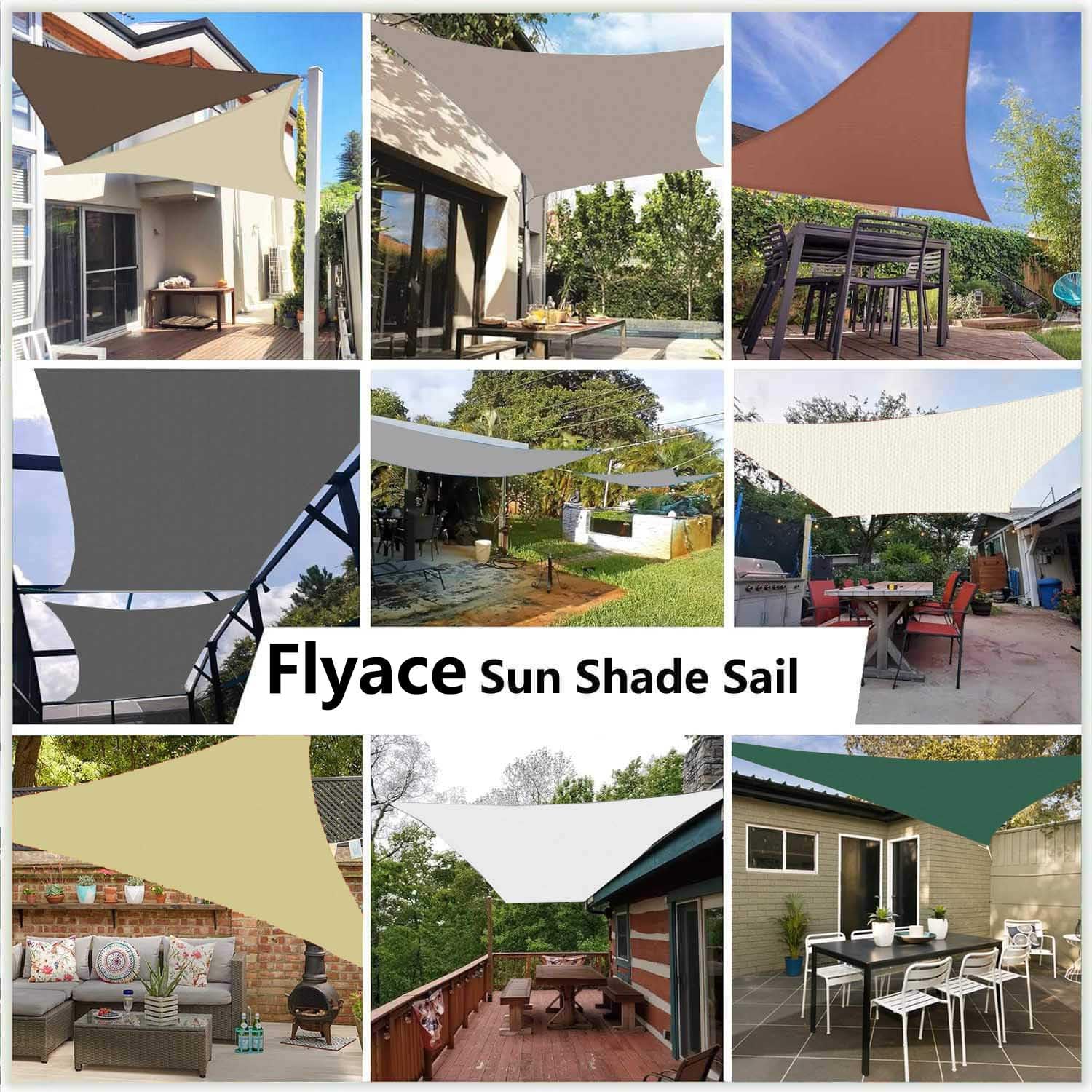 Shade Cloth Rectangle Waterproof 1x2.5M Sun Shade Sail Large Cooling Shade UV Rays Blocking Breathable Sun Sail for Patio Garden Pools Kennel Greenhouse Plant Light grey - Image 6