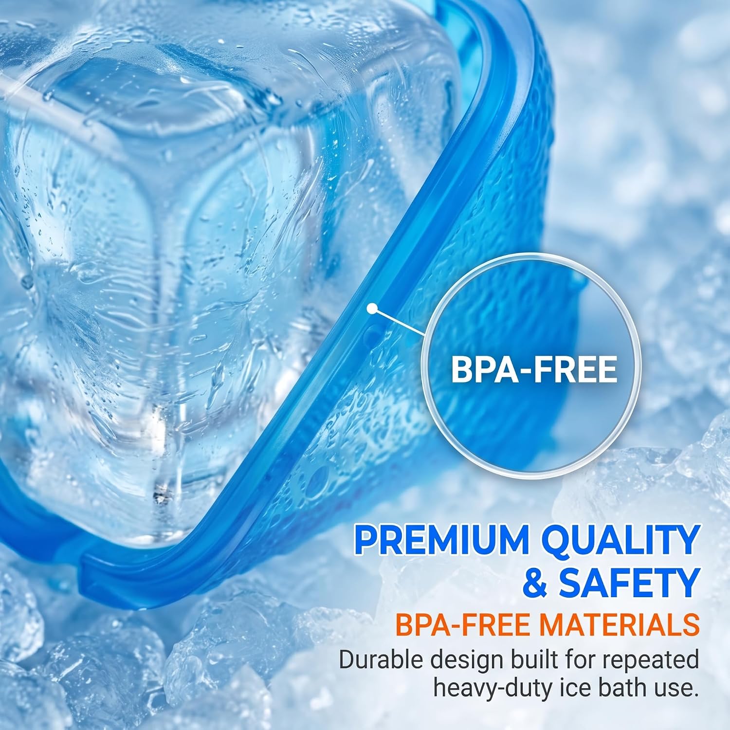 12LB Reusable Ice Cubes for Ice Bath, 360 Pack | BPA-Free Ice Blocks for Cold Plunge Tub, Non-Melting Ice Pack Alternative for Muscle Recovery, Cold Therapy for Athletes