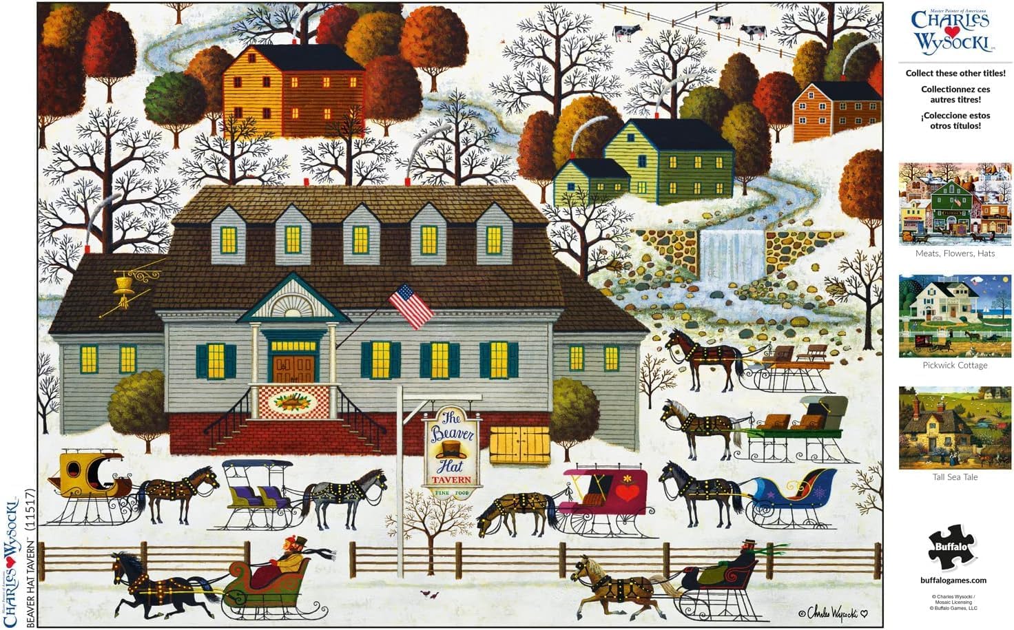 Buffalo Games - 1000 Piece Jigsaw Puzzle - Charles Wysocki - Winter and Snow Scene - Challenging Puzzles for Adults and Families