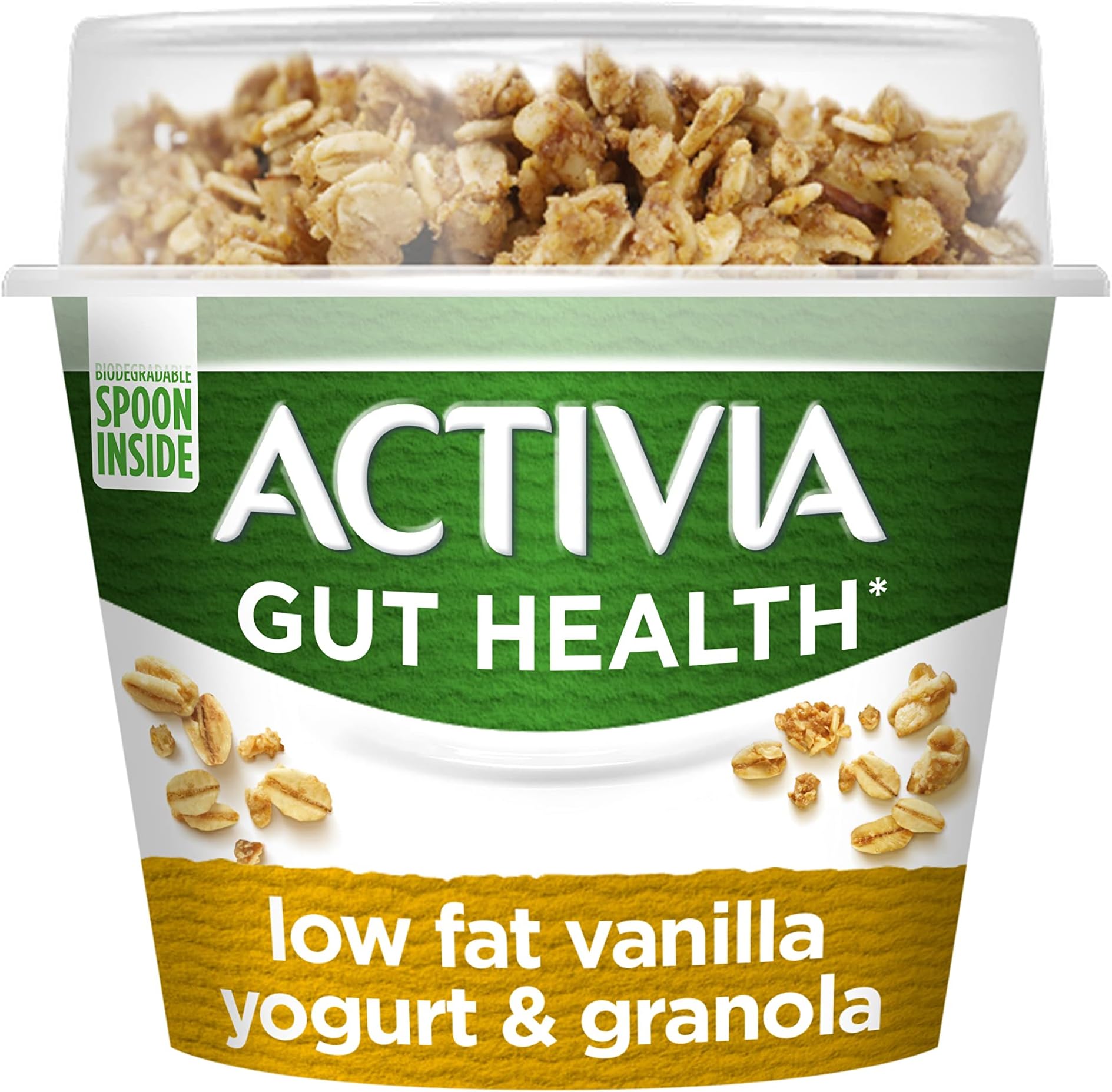 Activia Vanilla & Granola Breakfast Pot with Spoon, 165g