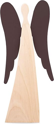 Miniatura 3 de Forest Decor Figuras de madera de ángel de la guarda para el amor, la paz, la inspiración, estatua coleccionable del ángel del recuerdo Decoración