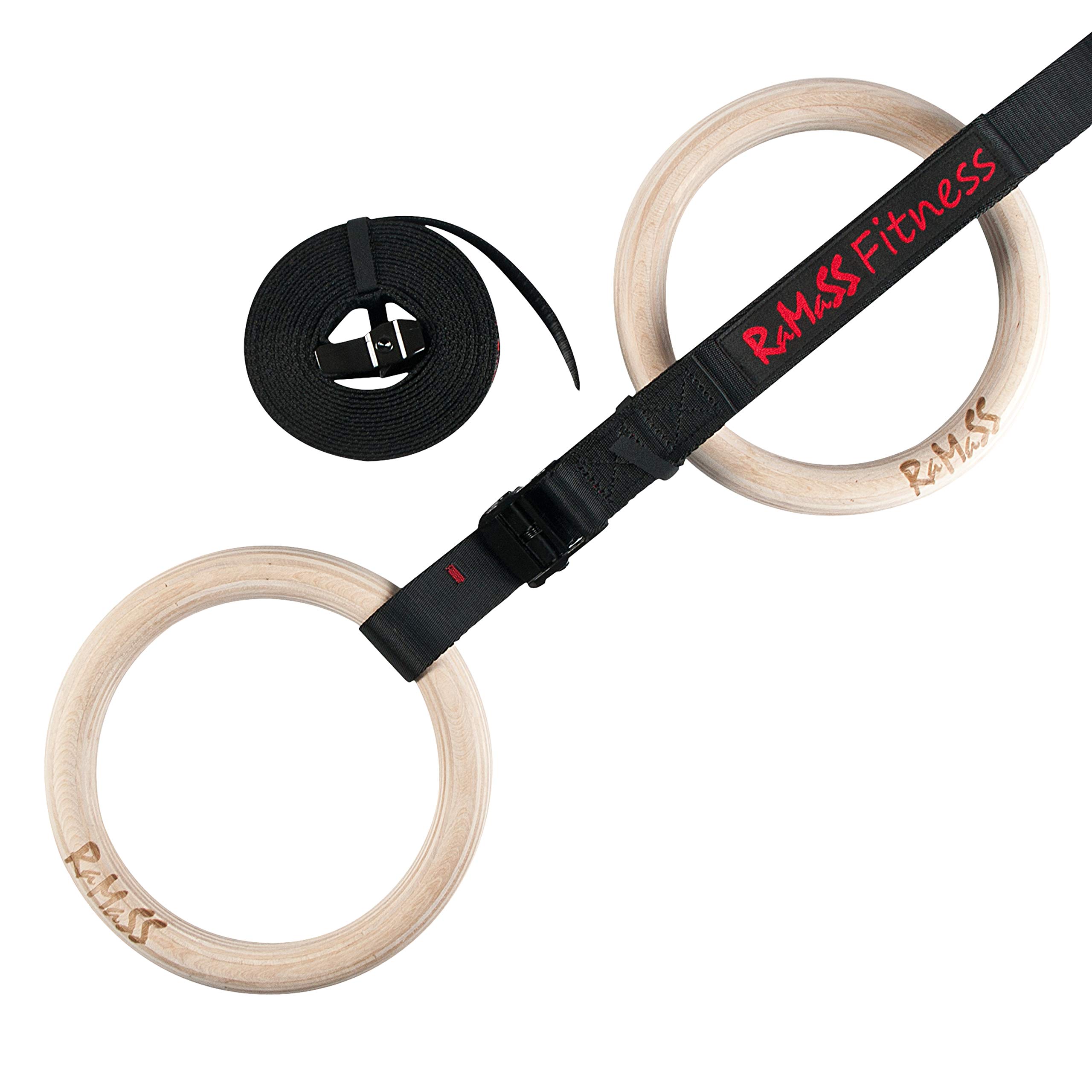 RAMASS Fitness Anelli Calisthenics - Anelli Ginnastica, Anelli Palestra Perfetti per Allenamento per Palestra di Casa & Fitness