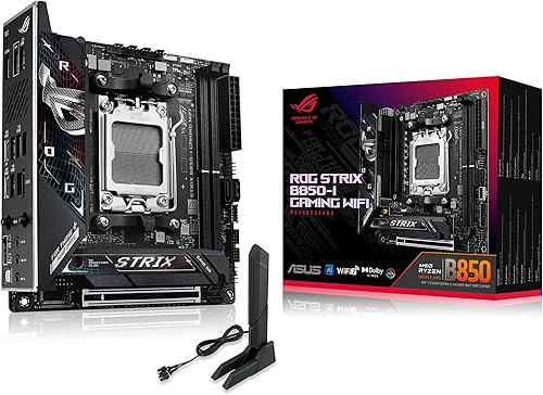 Vista 13 de ASUS ROG Strix B650E-F Gaming, WiFi AMD B650 AM5 Ryzen™ Desktop 9000 8000 & 7000 ATX, placa base para computadora de escritorio, 12+2 etapas