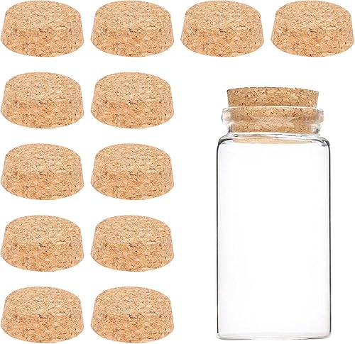 Miniatura 4 de BENECREAT 12 tapones de corcho cónicos de madera, corchos de repuesto de madera suave natural de 1.89 a 2 pulgadas para vinos, botellas viejas,