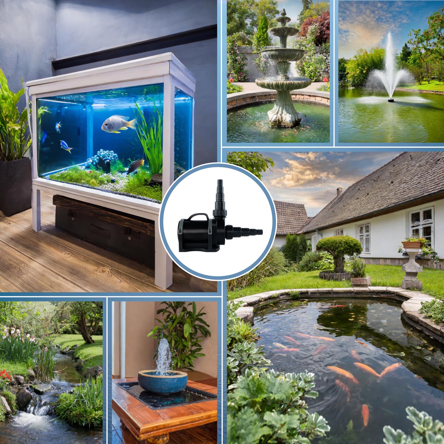 Jebao Pumpe etx10000 zur Trockenaufstellung 10000l/h ECO nur 85W Externe Pumpe Teichpumpe Gartenpumpe Filterpumpe