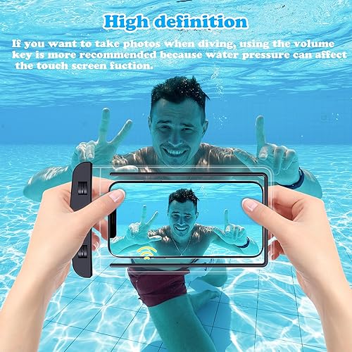 Miniatura 7 de LEMESO Funda impermeable, bolsa seca impermeable para teléfono celular, perfecta para navegación, natación, esnórquel, kayak, playa, popa, paquete