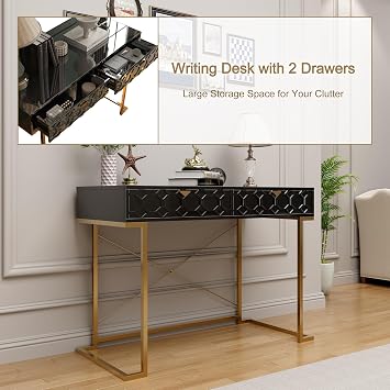 Boyel Living Black Console Table with Storage,Modern Entryway Table with Drawer Hallway Table Sofa Tables for Living Room,Entrance Tables for Front Door Corridor, Office